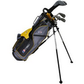 U.S. Kids Golf UL63-u 5 Club Stand Set - Grey/Gold Bag